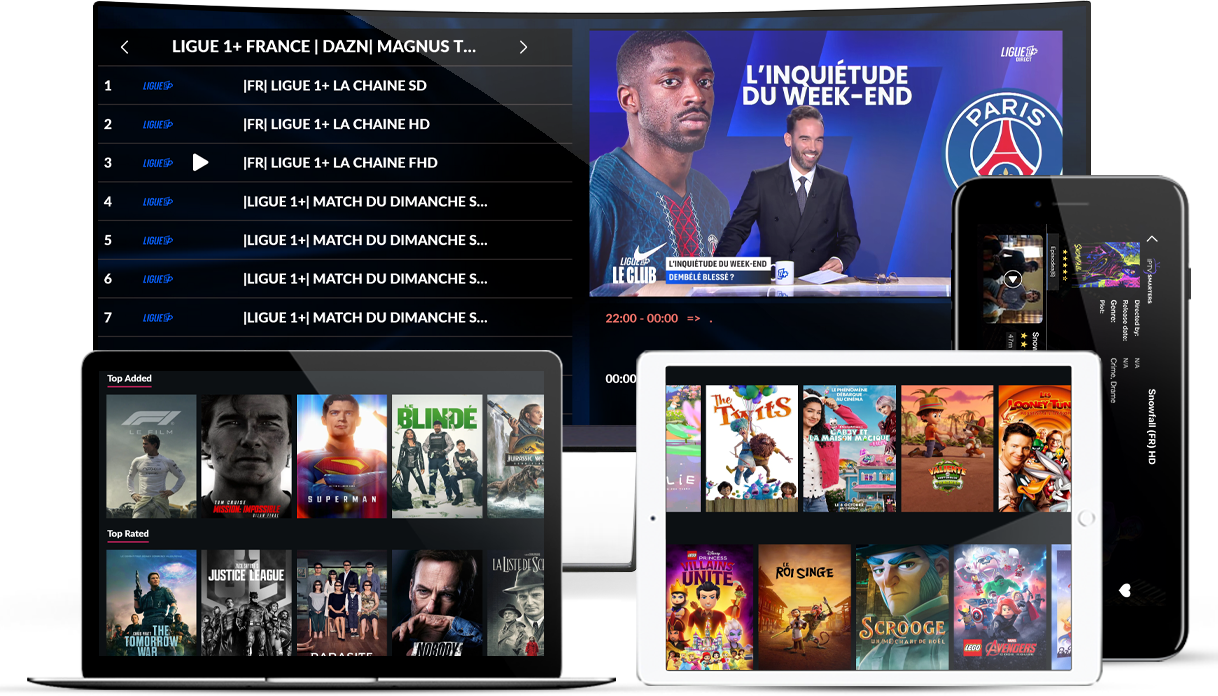 IPTV Premium sur tous vos appareils